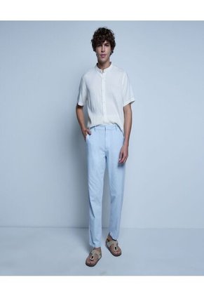 Pantalon Para Hombre Chino Color Azul  Marca Ostu #60070271