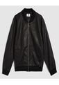 Chaqueta Para Hombre Pu Color Negro Marca Ostu #60080144 de Ostu
