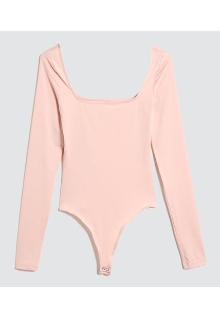 Body Para Mujer Manga Larga Color Rosa Marca Ostu #40200141