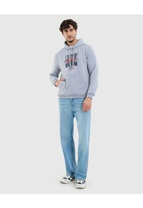 Buzo Para Hombre Hoodie Color Gris  Marca Ostu #60060393