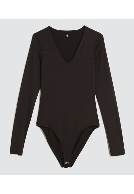 Body Para Mujer Manga Larga Color Negro Marca Ostu #40200134