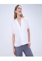 Camisa Para Mujer Manga Corta Color Crudo Marca Ostu #40010273 de Ostu
