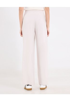 Pantalón Con Prenses  Para Mujer Beige Ostu