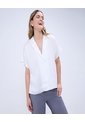 Camisa Para Mujer Manga Corta Color Crudo Marca Ostu #40010273 de Ostu