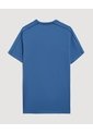 Camiseta Texturizada Con Cortes  Para Hombre Azul Ostu de Ostu