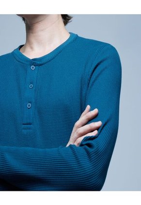 Camiseta Para Hombre Manga Larga Color Azul  Marca Ostu #60091196