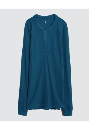 Camiseta Para Hombre Manga Larga Color Azul  Marca Ostu #60091196