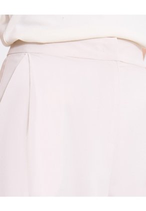 Pantalón Con Prenses  Para Mujer Beige Ostu