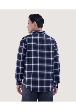 Camisa Para Hombre Manga Larga Sin Bolsillo Color Negro Marca Ostu #60010741