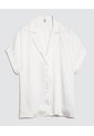 Camisa Para Mujer Manga Corta Color Crudo Marca Ostu #40010273 de Ostu