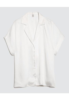 Camisa Para Mujer Manga Corta Color Crudo Marca Ostu #40010273