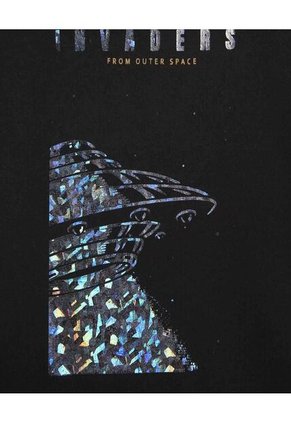 Camiseta Para Niño Manga Corta Color Negro Marca Ostu #80090237