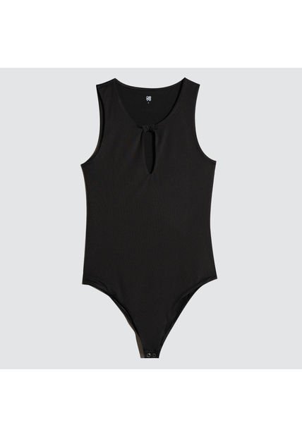 Body Para Mujer Manga Sisa Color Negro Marca Ostu #40200115