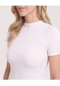 Camiseta Con Textura  Para Mujer Crema Ostu de Ostu