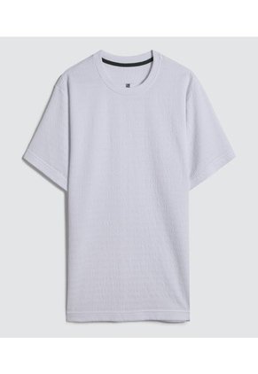 Camiseta Para Hombre Ostu Color Blanco Material 68% Poliéster 29% Algodón 3% Elastano