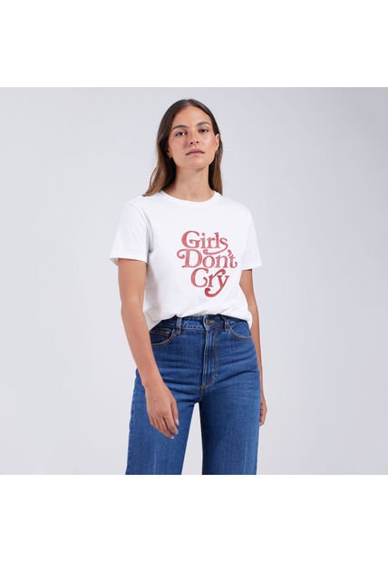 Camiseta Para Mujer Manga Corta Color Blanco Marca Ostu #40091864