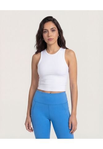 Camiseta  Para Mujer Manga Sisa Cuello Redondo Color Blanco Marca Ostu #40092792 Ostu