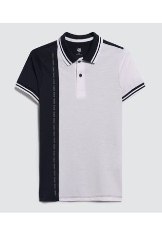 Polo Para Niño Manga Corta Color Blanco Marca Ostu #80110083 Ostu