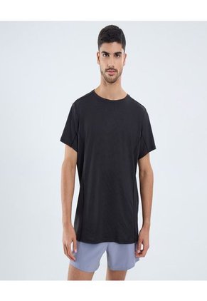 Camiseta Para Hombre Manga Corta Cuello Redondo Color Negro Marca Ostu #60091654