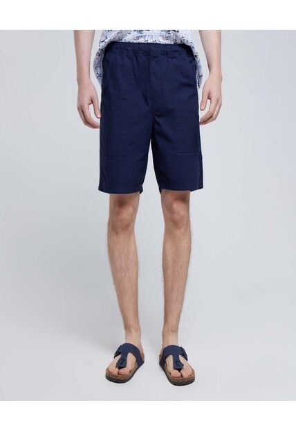 Bermuda Para Hombre  Color Azul  Marca Ostu #60100370