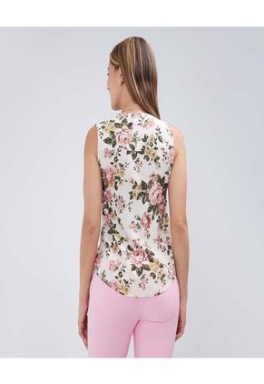 Blusa Para Mujer Manga Sisa Color Crema Marca Ostu #40121010