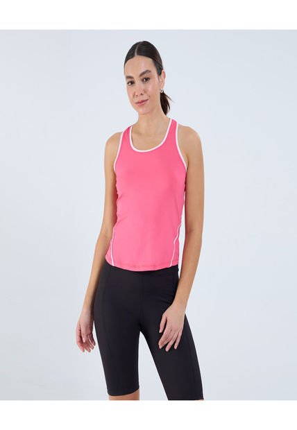 Camiseta Para Mujer Manga Sisa Cuello Redondo Color Rosado Marca Ostu #40092364