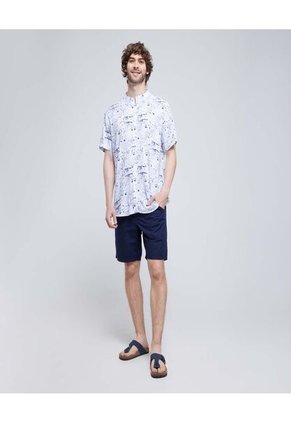 Bermuda Para Hombre  Color Azul  Marca Ostu #60100370