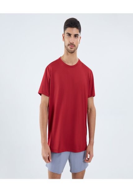 Camiseta Para Hombre Manga Corta Cuello Redondo Color Rojo Marca Ostu #60091621