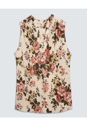 Blusa Para Mujer Manga Sisa Color Crema Marca Ostu #40121010