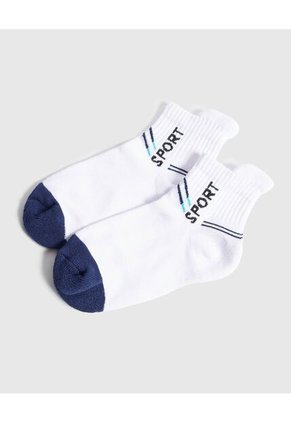 Medias Infantil Niño Tobillera Color Negro Marca Ostu #80980149