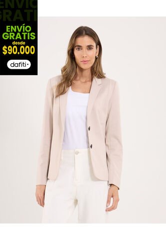 Blazer Para Mujer  Color Beige Marca Ostu #40400013 Ostu