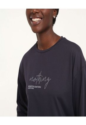 Buzo Para Mujer Cuello Redondo Color Azul  Marca Ostu #40060243