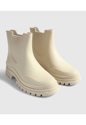 Botas Para Mujer Botin Color Beige Marca Ostu #40670005