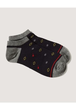 Medias Infantil Niño Invisible Algodon Color Negro Marca Ostu #80980077