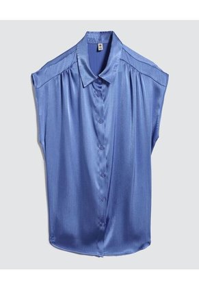 Blusa Para Mujer Manga Sisa Color Azul Marca Ostu #40121015