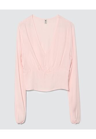 Blusa Para Mujer Manga Larga Color Rosado  Marca Ostu #40120815 Ostu