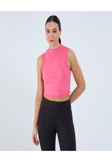 Camiseta Para Mujer Manga Sisa Cuello Alto Color Rosado Marca Ostu #40092367