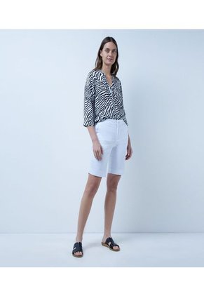 Bermuda Para Mujer Color Blanco Marca Ostu #40100069