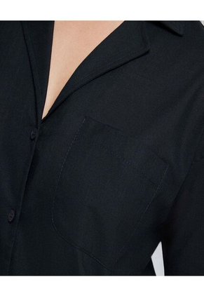 Camisa Para Mujer Manga Corta Color Negro Marca Ostu #40010207