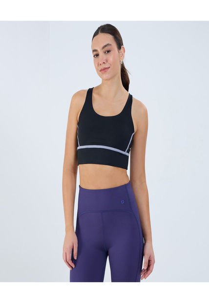 Top Para Mujer  Color Negro Marca Ostu #40220402