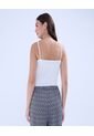 Top Para Mujer Top Color Crema Marca Ostu #40220380 de Ostu