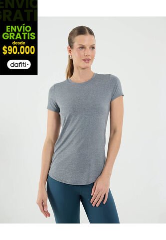 Camiseta Para Mujer Manga Corta Cuello Redondo Color Negro Marca Ostu #40092539 Ostu