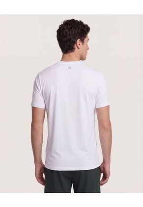 Camiseta  Para Hombre Manga Corta Cuello Redondo Color Blanco Marca Ostu #60091877