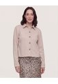 Chaqueta Desestructurada  Para Mujer Beige Ostu de Ostu