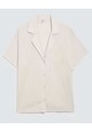 Camisa Para Mujer Manga Corta Color Beige Marca Ostu #40010268 de Ostu