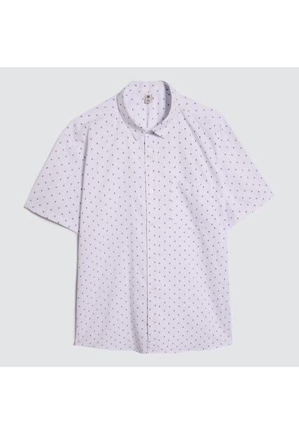 Camisa Para Hombre Manga Corta Con Bolsillo Color Blanco Marca Ostu #60010665