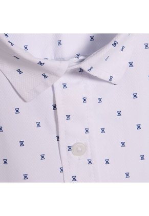 Camisa Para Hombre Manga Corta Con Bolsillo Color Blanco Marca Ostu #60010665