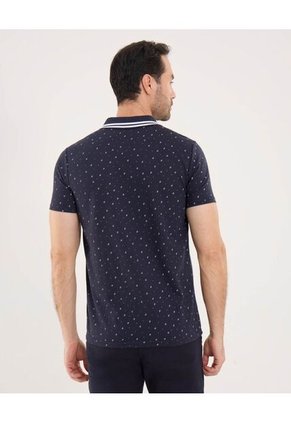 Polo Para Hombre Cuello Tejido Con Bolsillo Color Azul  Marca Ostu #60110676