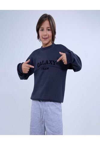 Buzo Para Niño Cuello Redondo Color Azul  Marca Ostu #80060145 Ostu