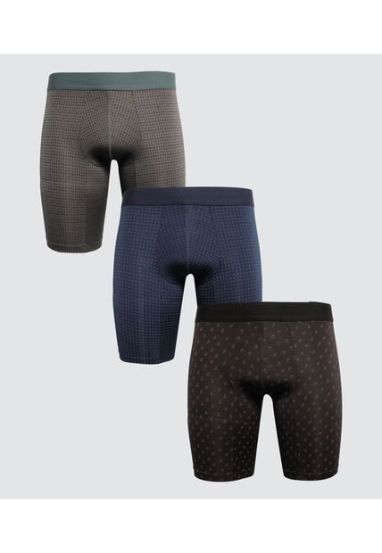 Boxer Para Hombre Filete Medio Microfibra Color Pack X Marca Ostu #60000424